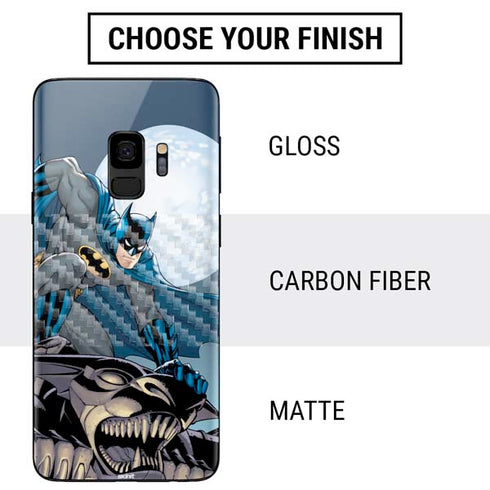 DC Comics Batman Action Pose 90's art Galaxy S9 Skin